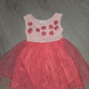 American Girl Pink and Red Formal Dress